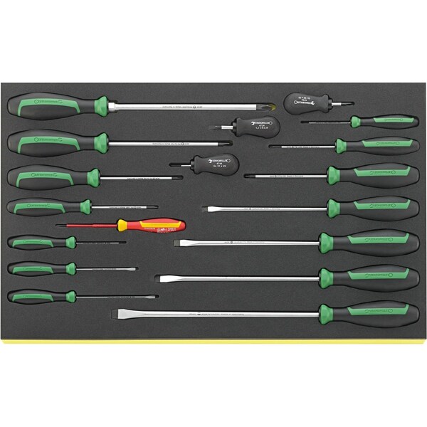 Stahlwille Tools DRALL+ set of screwdrivers i.TCS inlay No.TCS 4620/4660 VDE 3/3-tray18-pcs. 96831179 - main